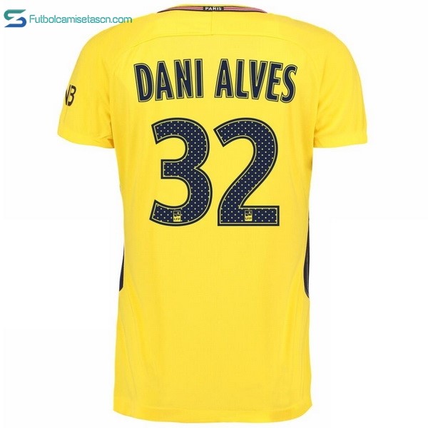 Camiseta Paris Saint Germain Alves 2ª Dani 2017/18